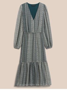Banana Republic Factory | Dresses | Banana Republic Blue And White Womens  Midi Dress 2tall | Poshmark